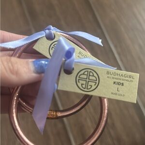 BudhaGirl Kids Rose Gold Bangles